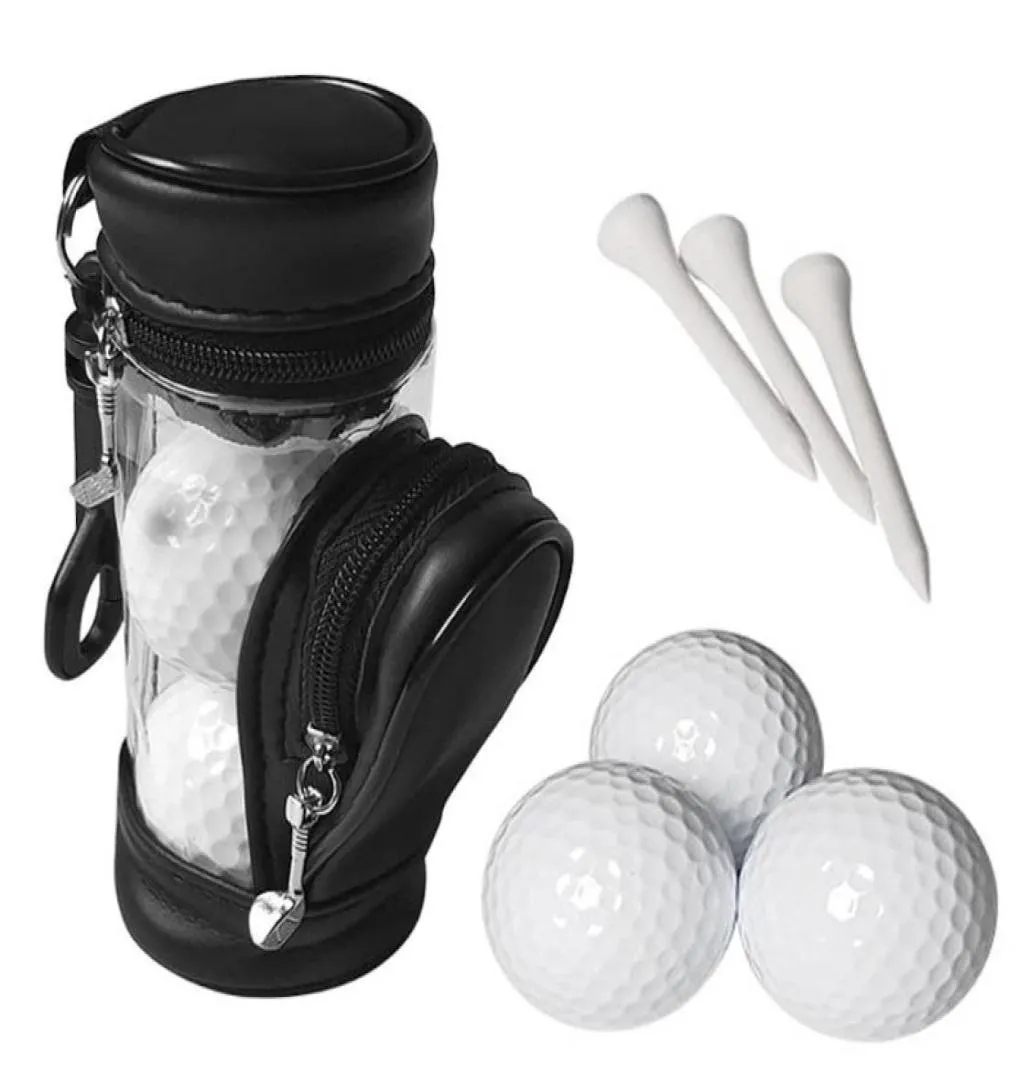 Golfbälle und Tees Tasche Tasche Ballhalter Aufbewahrungskoffer mit 3 Set Outdoor3582917