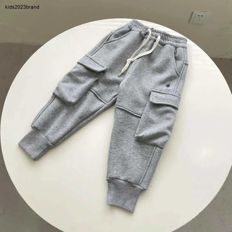 designer pants for girl boy Simple solid color design kids sweat pants Size 100-150 CM Embroidered logo decoration baby trousers Oct05