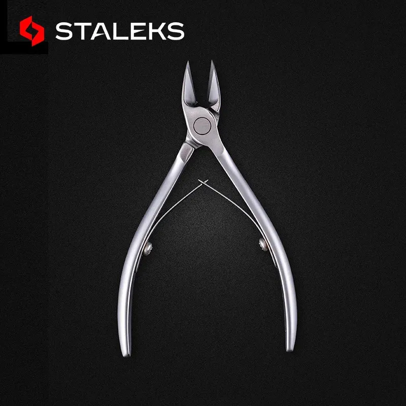 Tesoura de cutícula STALEKS 14mm Aço Inoxidável Unha Cutícula Nipper Pele Morta Tesoura Unha Cutícula Tesoura Alicate Manicure Ferramenta NS-70-14 231007