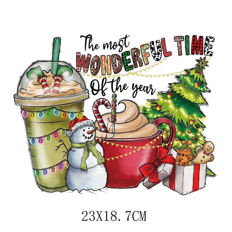 3Sheets Cute Christmas Iron On Patches - Santa, Tree, Gift Designs, Heat Transfer For DIY Shirts & Crafts - View #10