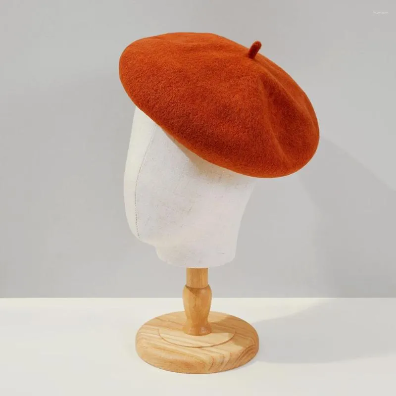 بيريتس بيريت نساء قبعة الخريف الصوف الشتاء قبعة أزياء دافئة للسيدة لقضاء عطلة