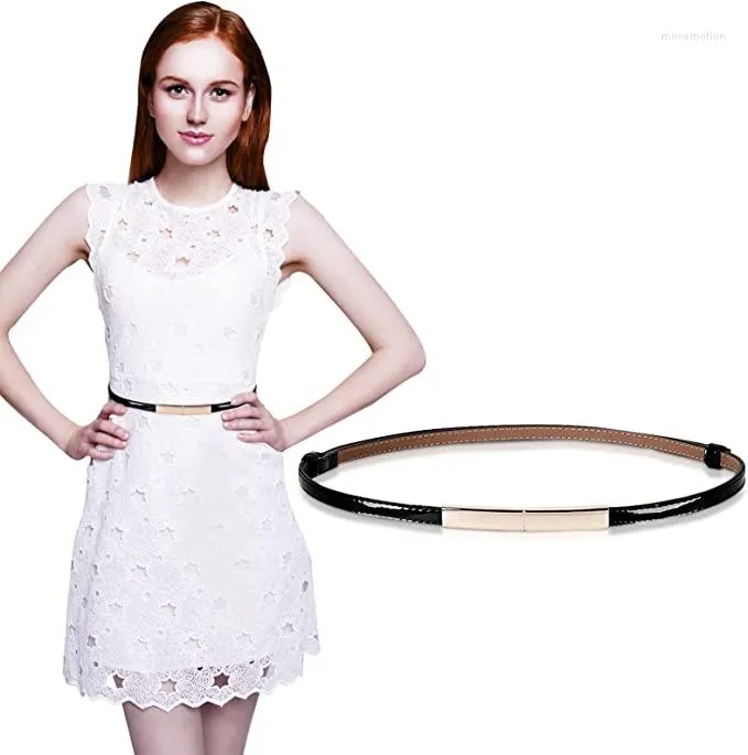 Belts Women Waist Belt Dress Adjustable Patent Leather Waistband Daily Wear