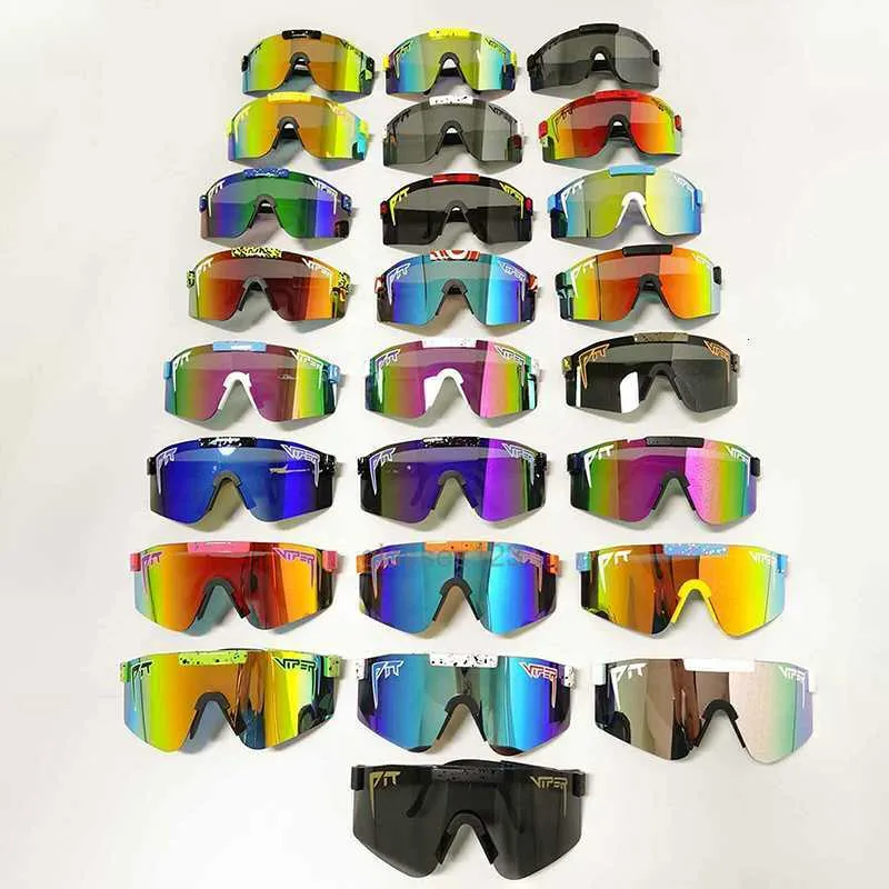 Уличные очки Viper Originals Двойные широкие поляризационные солнцезащитные очки для мужчин и женщин Ветрозащитные спортивные очки в оправе Tr90 Уличные солнцезащитные очки UV400 230217 Y1