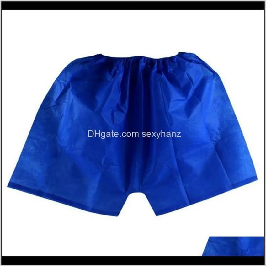 Underpants 25Pcslot Mens Boxers Nonwoven Boxer Disposable Sauna Shorts Underwear Men Mas El Spa Tourism Sxfyy Nybmi2407