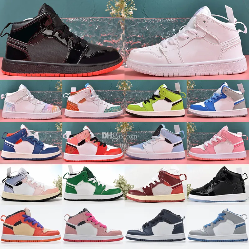 Kids Basketball Shoes Light Grey, Drip Pink, Shadow, Lucky Green Size