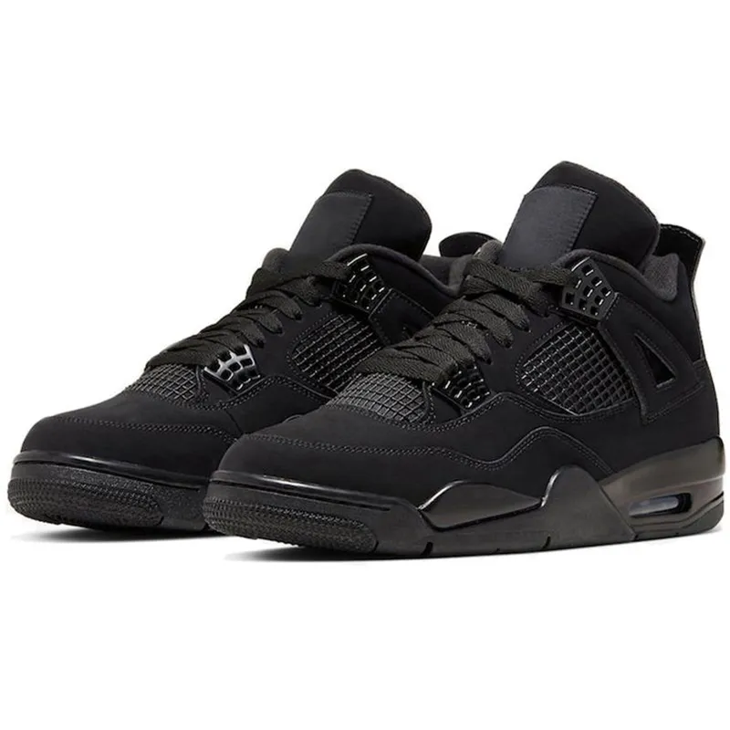 Air Jordan 4 Military Black Basketball Shoes women men sport shoes s-l400.jpg main image 3