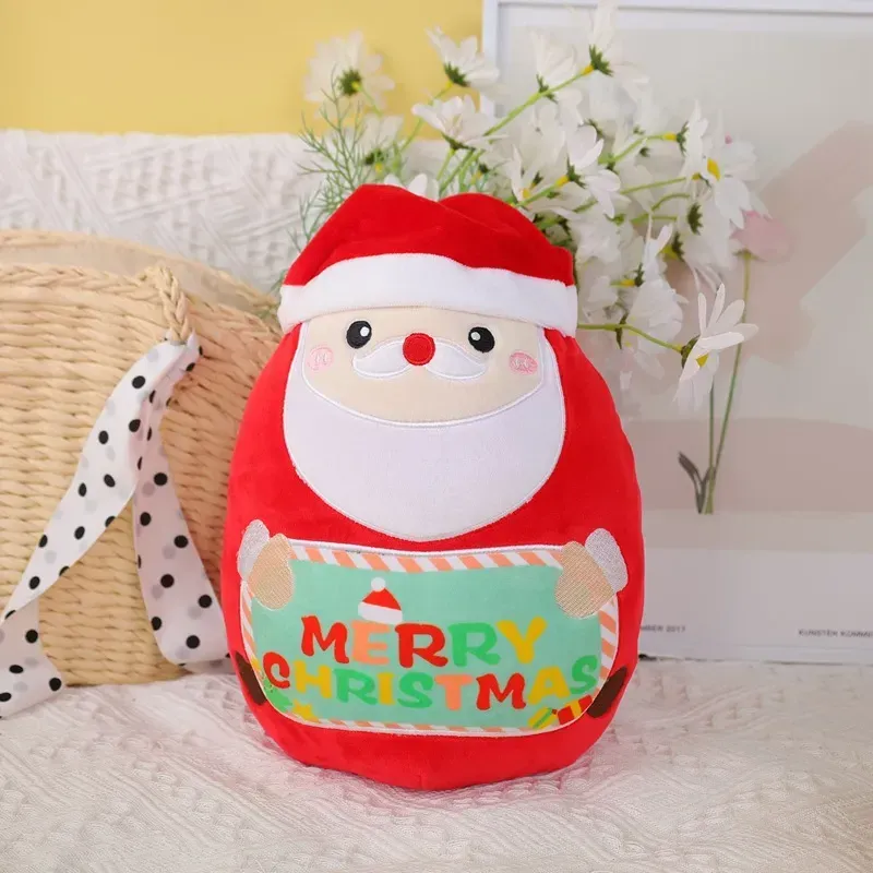 Santa Claus Pillow Series Merry Christmas Cute Christmas Elk Plush Toys Gifts For Children
