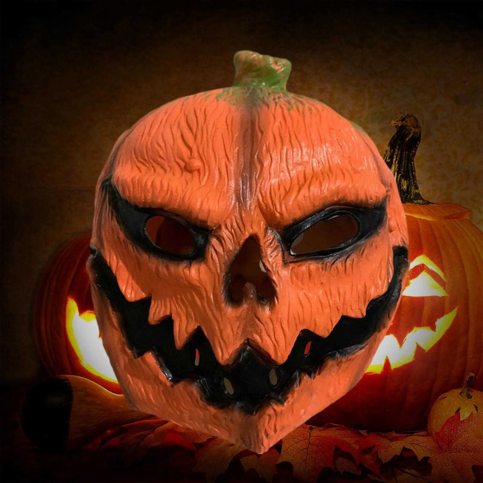 Halloween Head Mask Creative Adults Pumpkin Decoration Pumpkin Mask for Stage Performance Carnival Cosplay Halloween Party