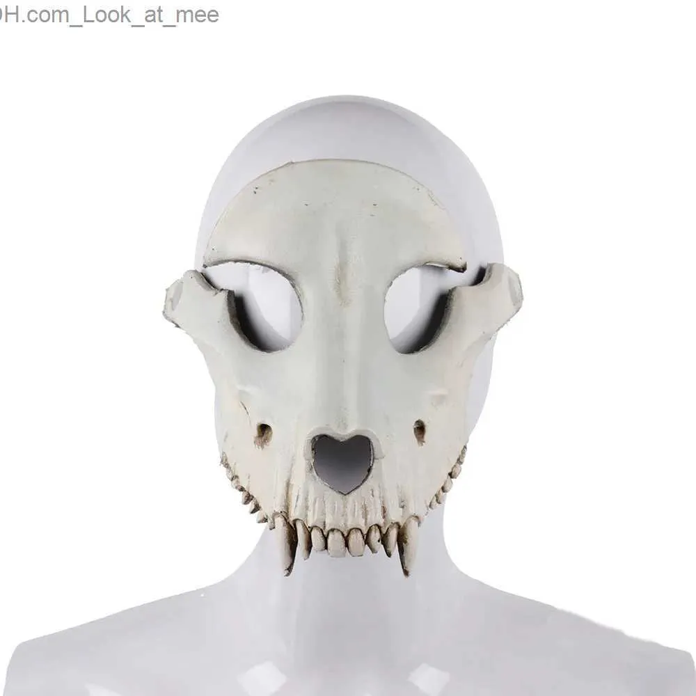 Party Masks Halloween Decorations Party Mask Sheep Skull Cover Mask Cosplay Full Face Horrible Scary Masks Masquerade Party Decor Q231007