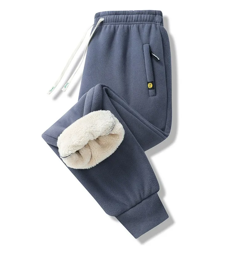 Mens Thermal Fleece Jogger Pants Sherpa Lined Sweatpants Winter Warm Thick Track  Pants Lamb Fur From 14,61 €