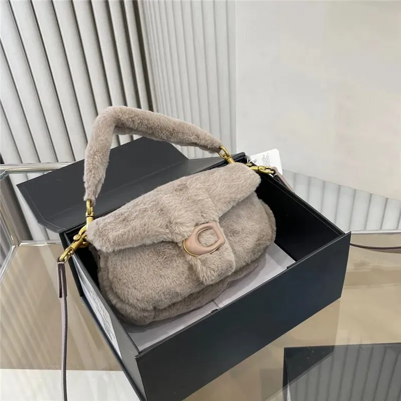 Sacs à main Tabby de luxe COA pour femmes, sacs à bandoulière moelleux, sac Hobo, fourre-tout, sac à bandoulière flou, portefeuille 5A + qualité supérieure avec boîte d'origine, pochettes