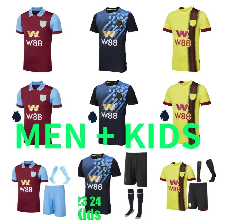 2023 2024 FOSTER BARNES Soccer Jerseys 23 24 BURNLEYs Benson ZAROURY Rodriguez Brownhill GUDMUNDSSON CULLEN VITINHO Maillot de football hommes enfants maillots de futol