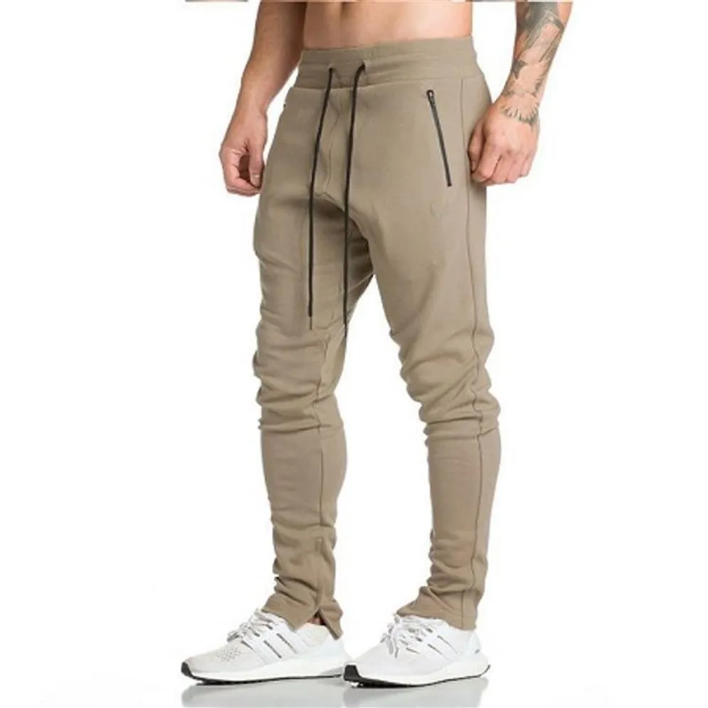 Новый дизайн, мужские спортивные брюки, повседневные эластичные мужские брюки для фитнеса, узкие спортивные штаны, брюки для бега для мужчин312p