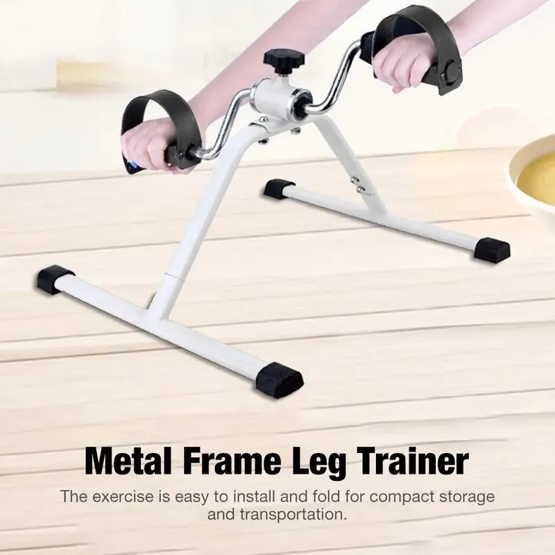 Steppers metalowy pedał Pedal trening mięśni w pełni zmontowany pedałami ćwiczeń nogi ramiona Trener dla Indoor 231007