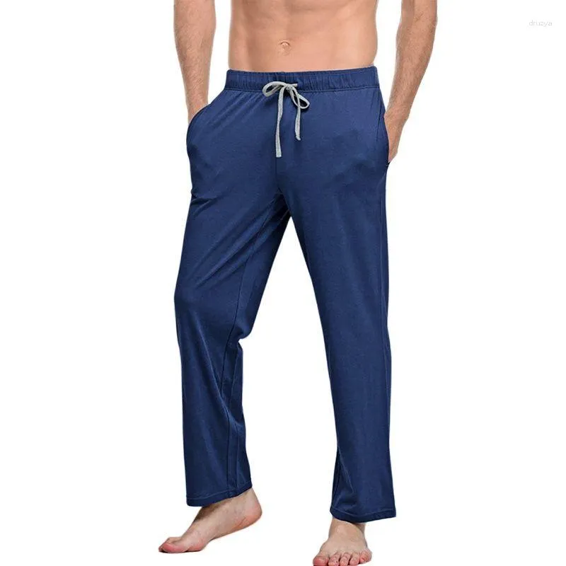 Männer Nachtwäsche Hosen Hause Thermo Hosen Pyjamas Nachthemd Unterwäsche Pyjamas Tragen Homme Lose Kleidung Lounge Männer