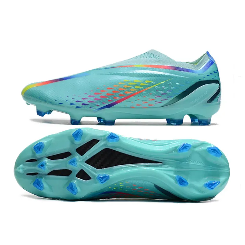 2023 Fußballschuhe X Speedportal FG Männer Laceless Designer Cleats Clear Aqua Nightstrike Beyond Fast Pearlized Game Data Solar Green Low Fußballschuhe Größe 39-45