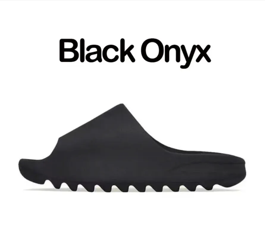 Designer Slippers Summer slipper men women Black Onyx White Orange Resin pattern slides slider slipper sliders Carbon runner shoes