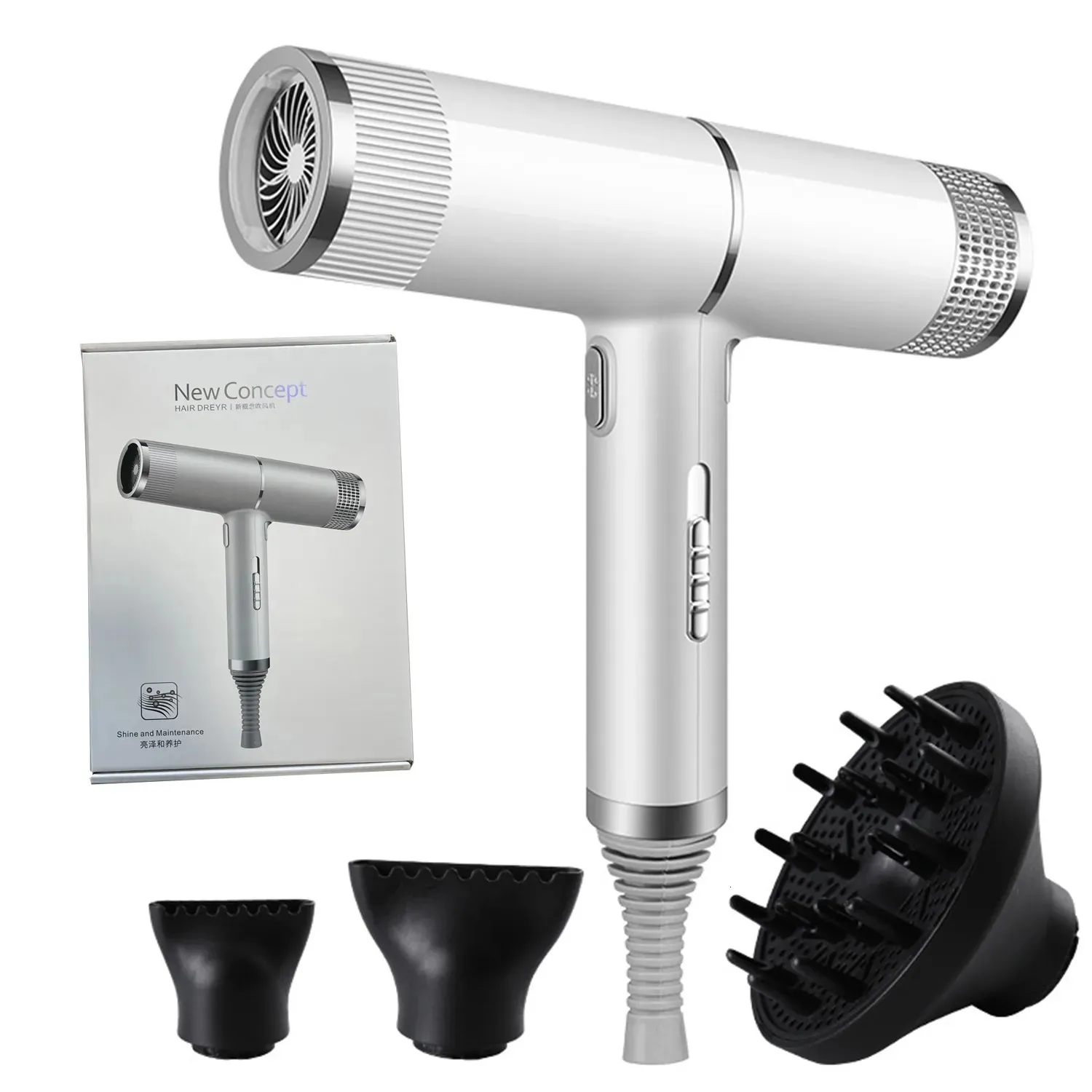 Sèchers Hair Electric infrarouge Hair Dryer Strong Wind Blower sèche-lin Cold Wind Salon Styler outil négatif Ionic Fast Sèche à coiffure 231006