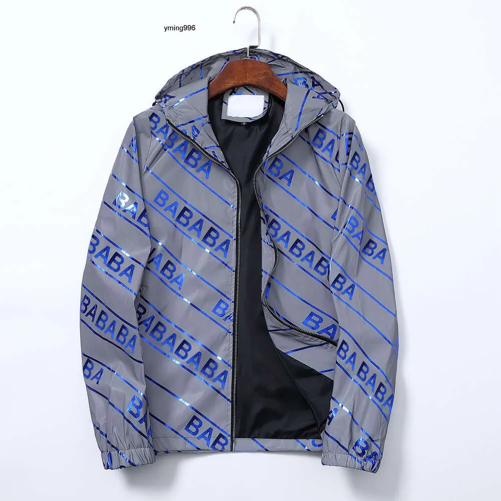 coats balencaigalies balencigalies Hot Mens jackets Long clothes Sleeve windbreaker windrunner Size Men Zipper Hooded Waterproof M-3XL Jacket Hoodie W56Z