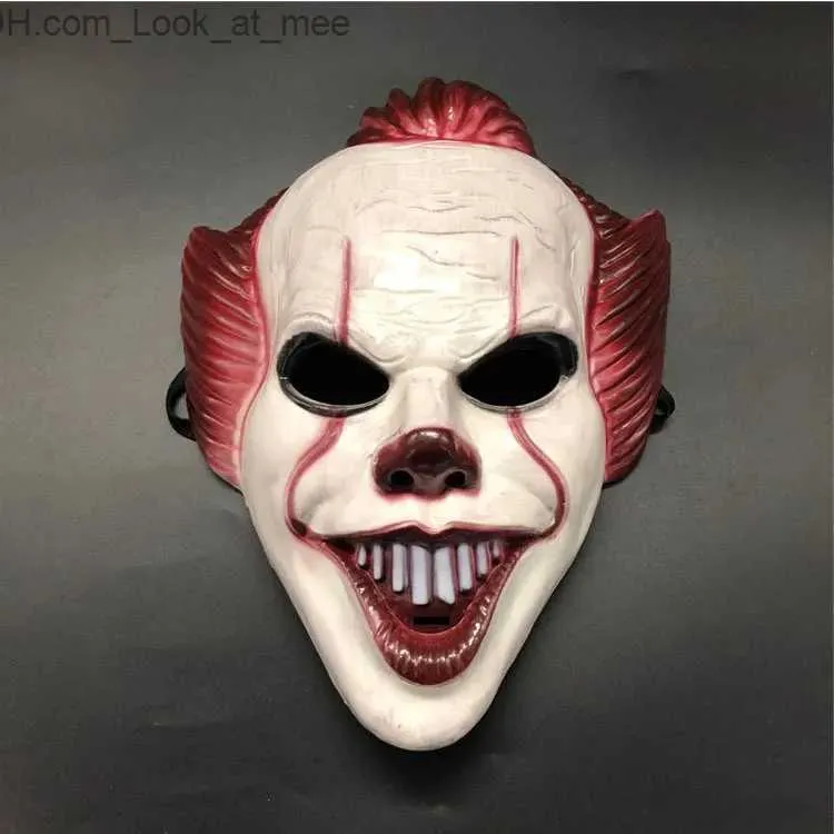 Party Masks Halloween Masks Horror Clown Mask PVC Cosplay Party Pests Masquerad Stage Shows Rave Festival Party Clubwear Clown Cosplay Mask Q231007