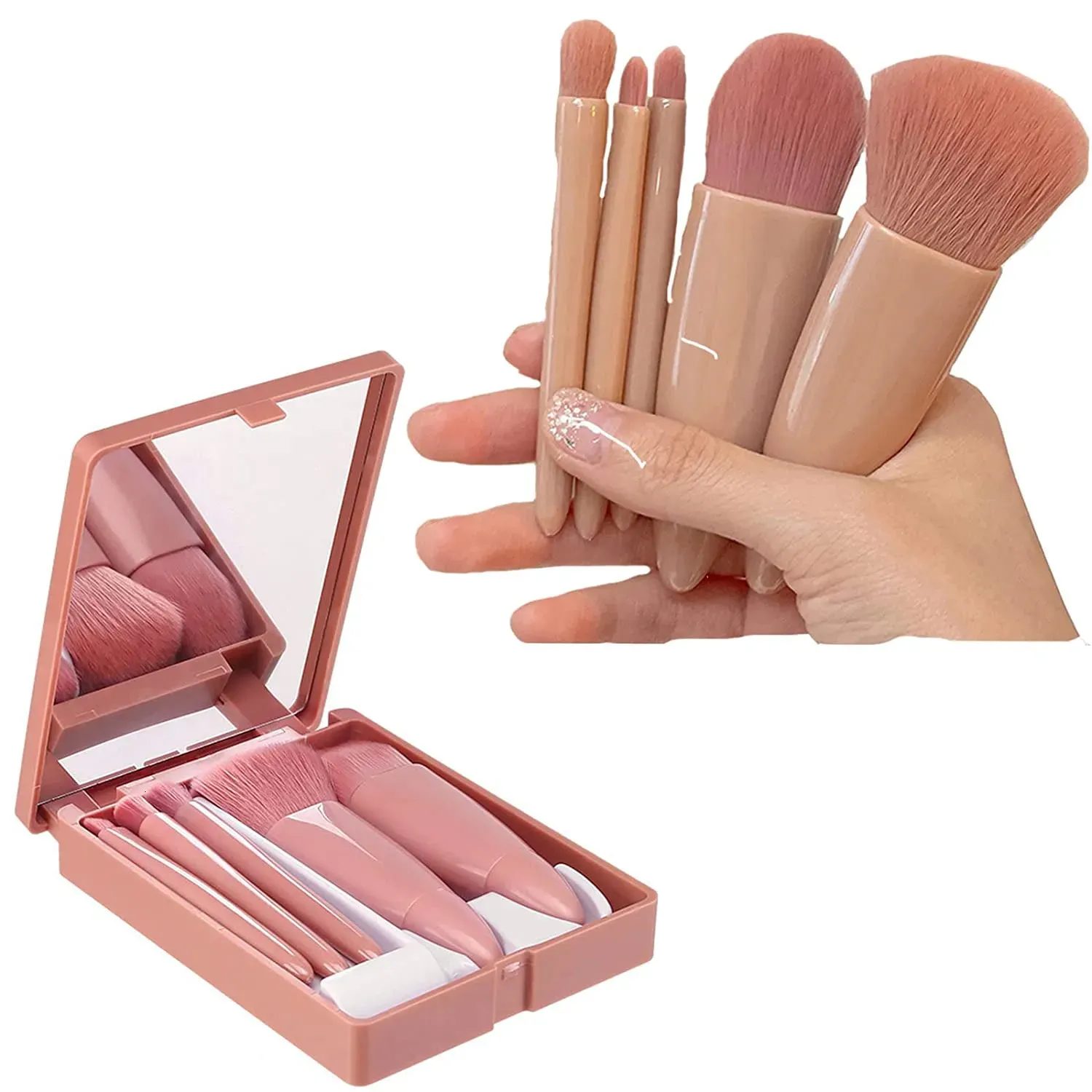 Makeup Tools Mini Brushes Set Mirror Soft Fluffy for Cosmetics Foundation Powder Eyeshadow Kabuki Blending Brush Beauty Tool 231006