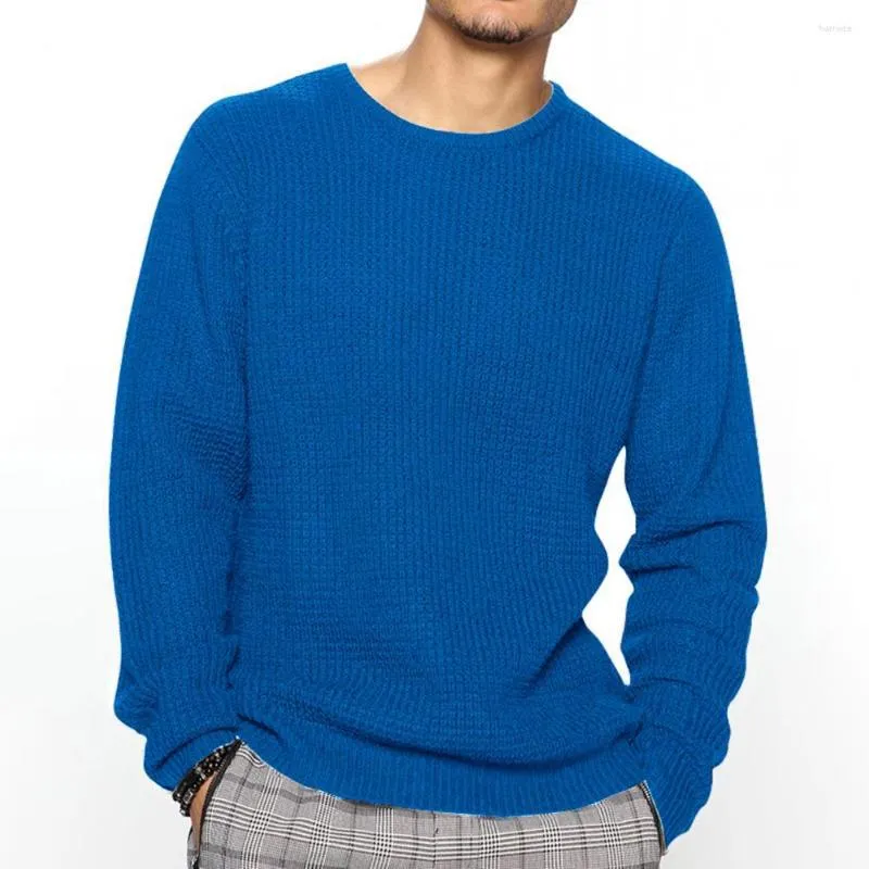 Pulls pour hommes Pull tricoté individuel confortable doux chaud élégant design mi-long pour les hommes d'automne et d'hiver