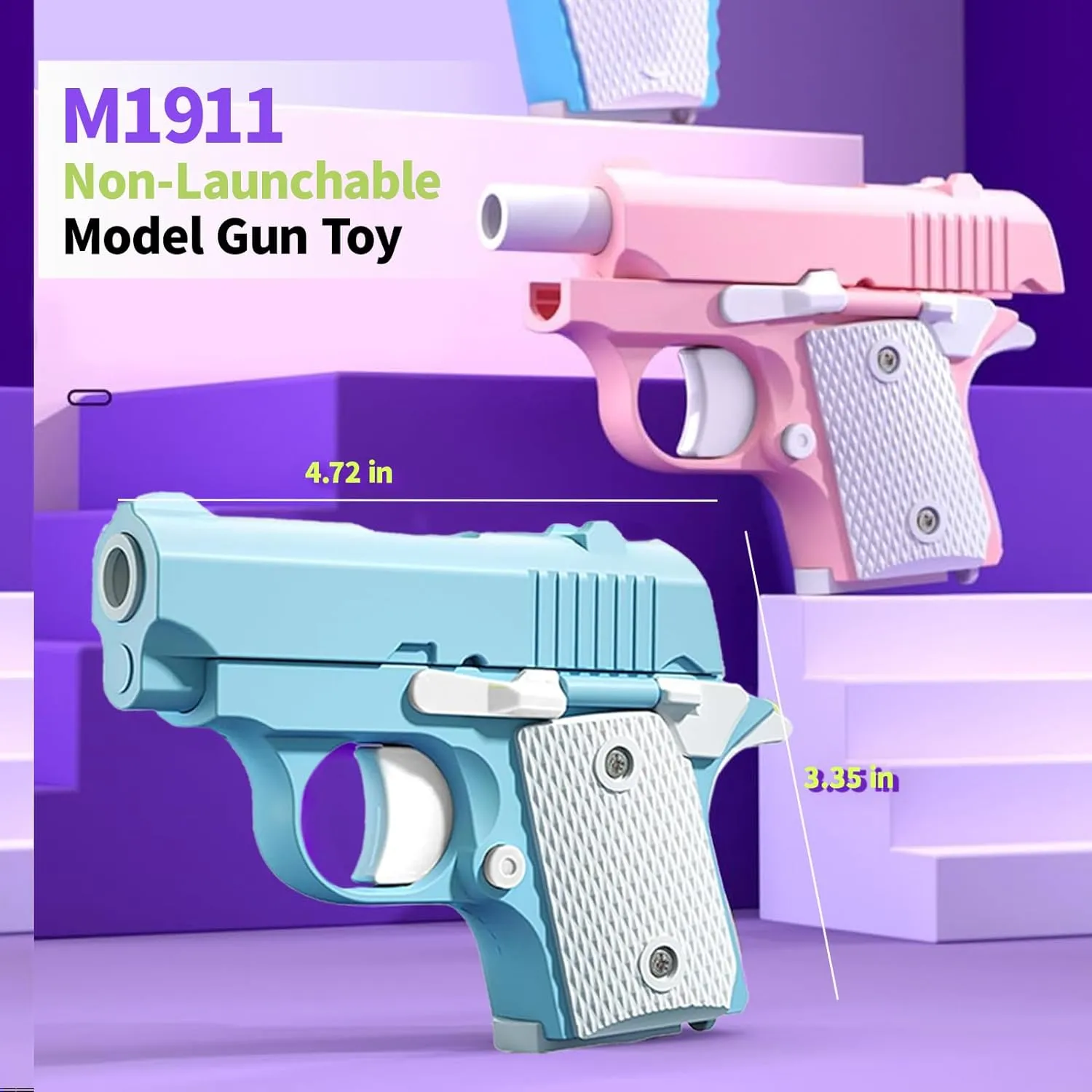 Mini 3D Printed 1911 Pistol Toy For Stress Relief Perfect Gadget Gifts For  Adults From Xbonz, $2.95