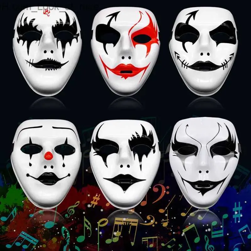 Maski imprezowe Maskę Street Dance Halloween Props Maskarada Full Face Mask Hot Sprzedaż hip-hop osobowość dorosłych ręcznie malowane maski Q231009