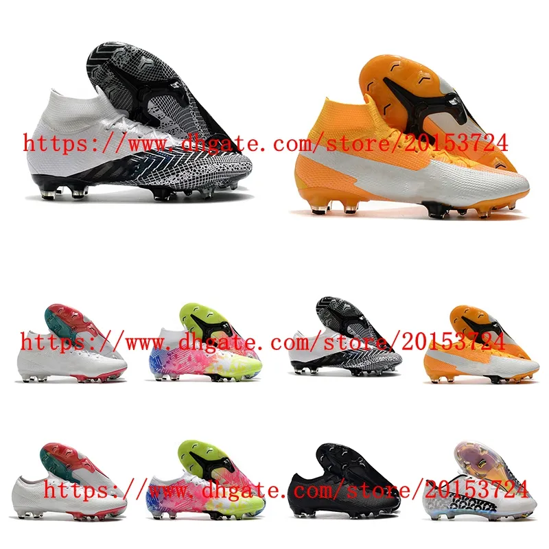 Nouvelle arrivée chaussures de football pour hommes Mercurial Superfly 7 Elite FG crampons bottes de football Tacos de futbol