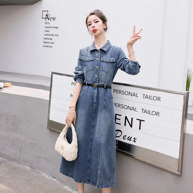 【海外限定】Sandroスカート☆Ruffle-Hem Side-Pocket Denim Min Sandro Washed Denim Dress Denim Skirt For Women Stylish