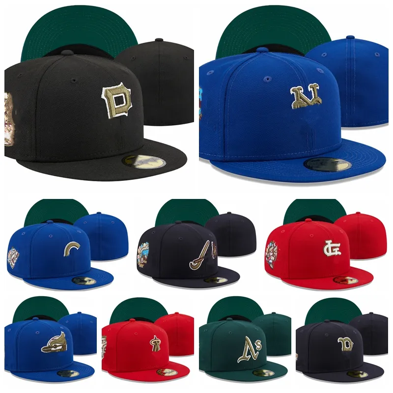 2023 Modna cała drużyna piłka czapka więcej czapki baseballowe Casquette Fitted Hat Sport Baseball Caps Hip Hop Adult Flat Peak na logo unisex sporty na świeżym powietrzu