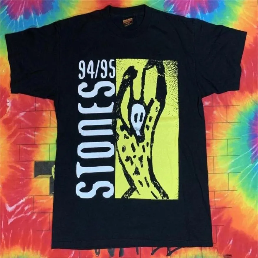 Herrt-shirts vintage 1994-94 Voodoo Lounge Tour Concert Shirt Brockum Band Tee242o