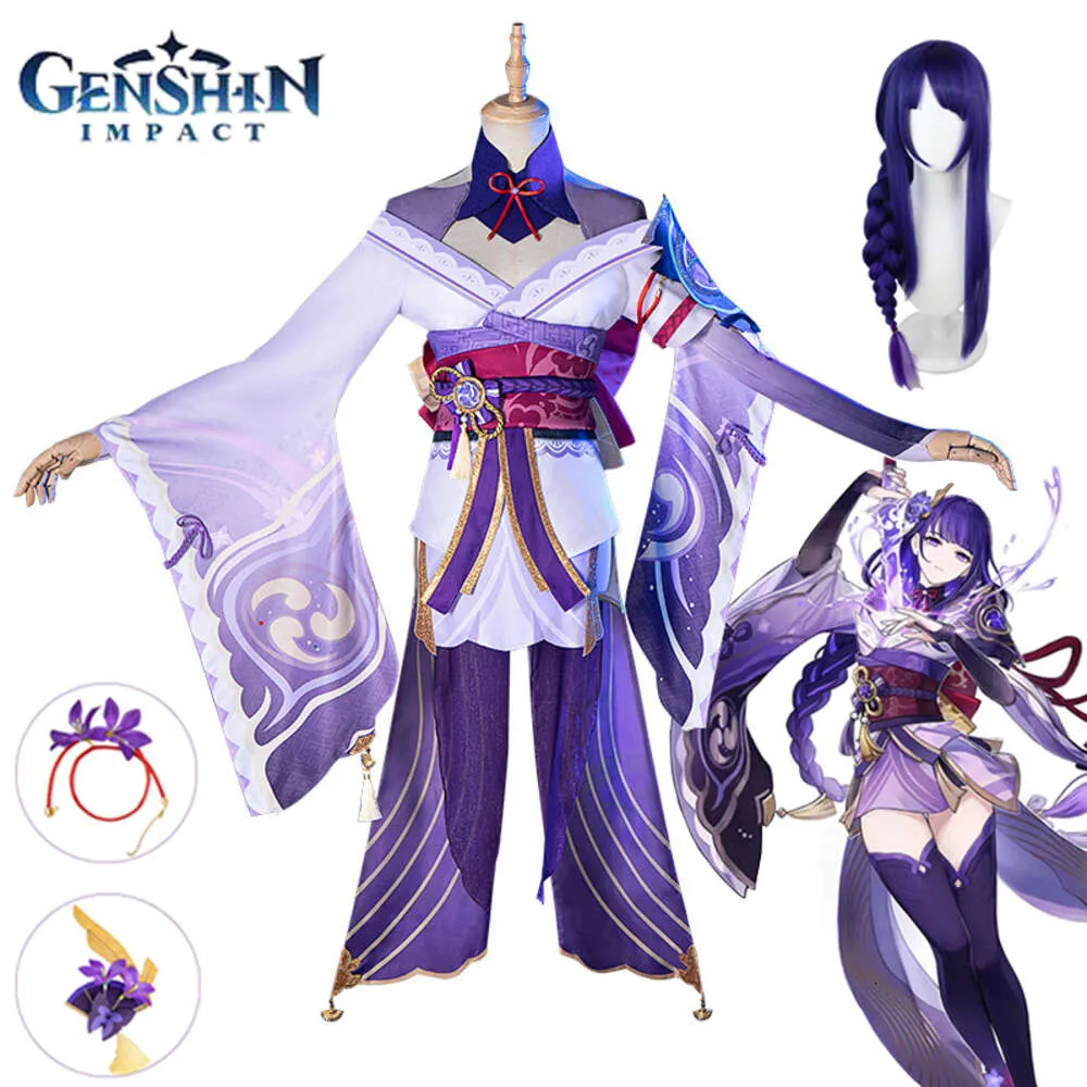Raiden Shogun Beelzebul Cosplay Game Genshin Impact Cosplay Costplay Kostum