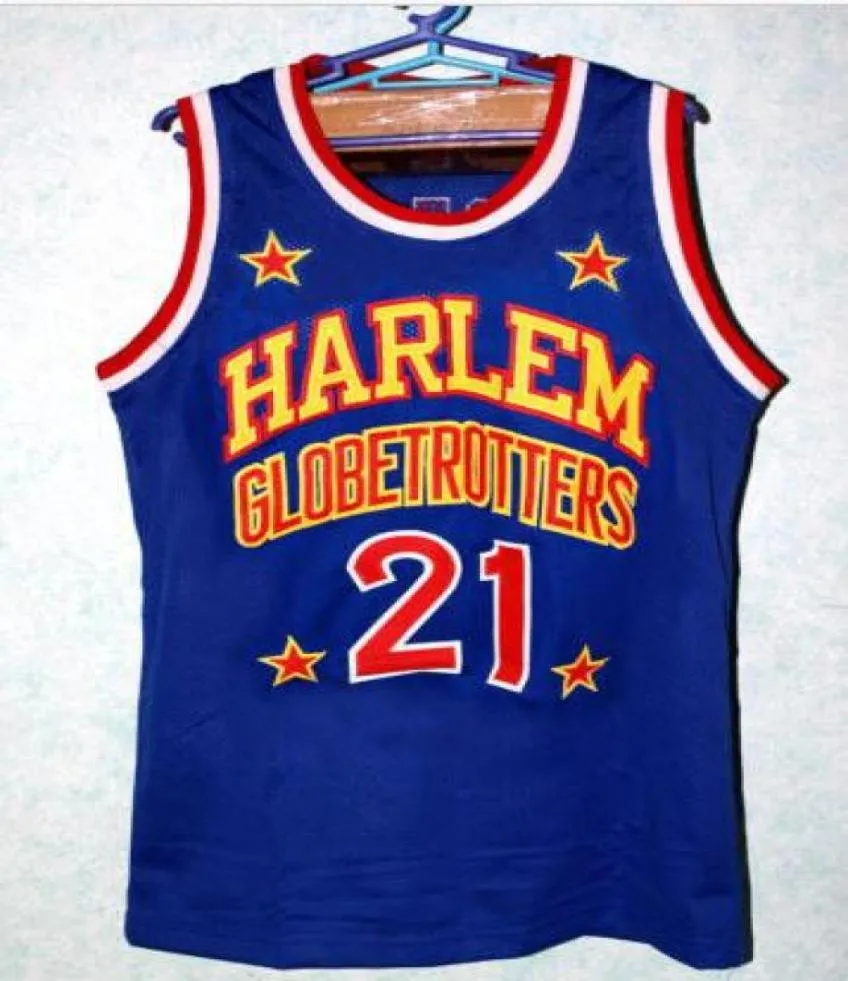 Anpassade män ungdomskvinnor vintage 21 anpassade alla namn alla Harlem Globetrotters Jersey Special K High School Basketball Jersey Size9508123