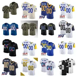 ''Rams''Custom Men Jersey Women Kids Active Player #00 Your Name Your Number Color Rush Elite Limited''''Football Jerseys