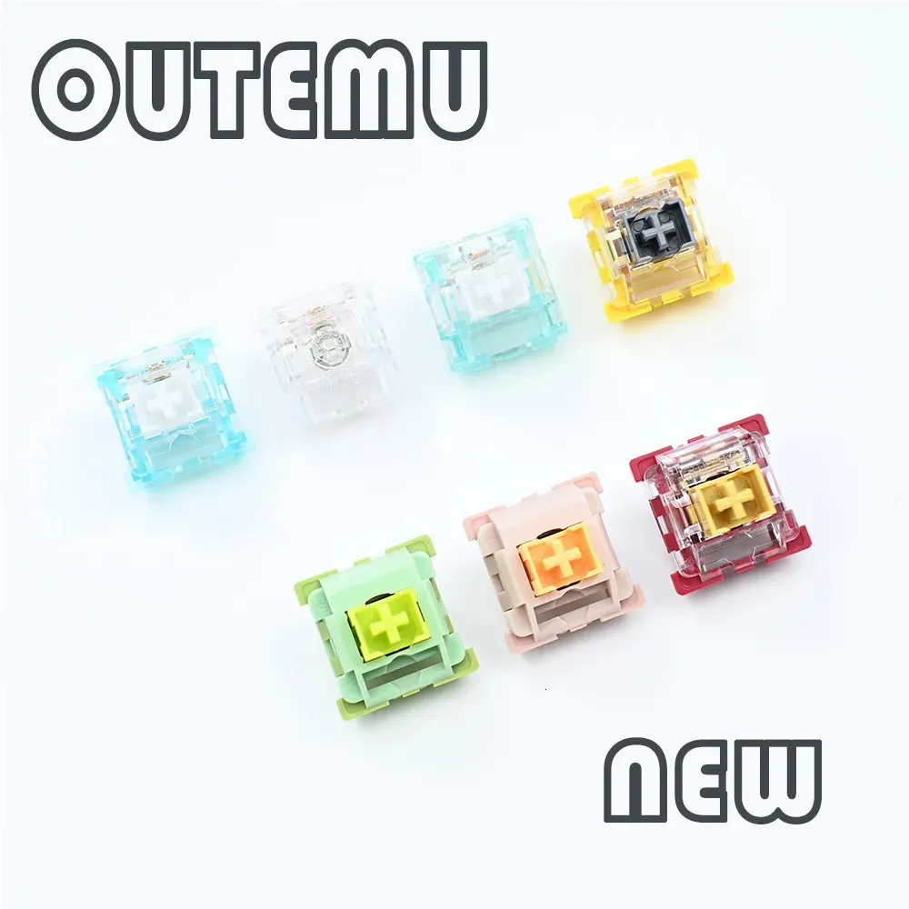 Tastaturabdeckungen Outemu Switch Mechanische Schalter 3Pin Linear Tactile Silent Clicky Ähnliche Holy Panda Lube RGB Gaming MX 231007