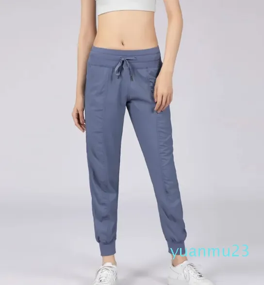 Pantalons de Studio de Yoga pour femmes, séchage rapide, avec cordon de serrage, de sport, de course, de danse, de survêtement, de gymnastique, pour filles