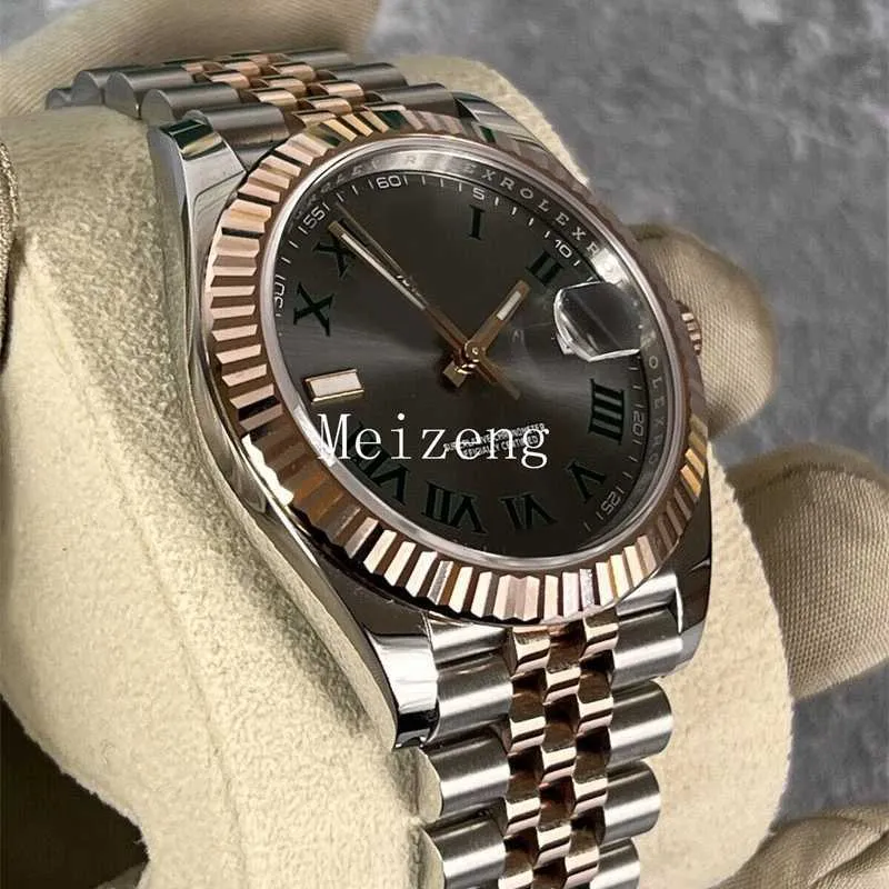 Luxury Roles Watches Date Diver Sport Wristwatch Datejust 41mm Wimbledon 126334 Fluted Brand New Men's Automatic Watch Cy