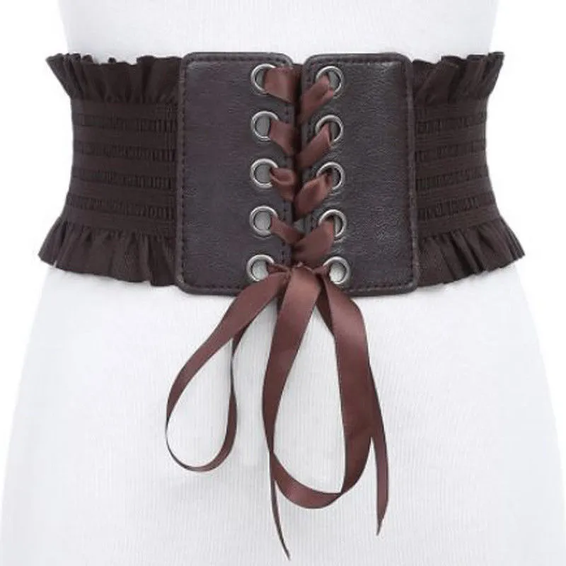 2023 Fashion Womens Wide Corset Waistband Corset Belt With Dress Stretch  Elastic Cummerbund Cincher From Heleniris, $9.11