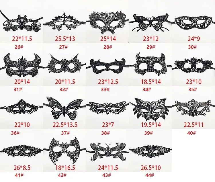 Sexy Lovely Black Lace Halloween masquerade masks Party Masks Venetian Party Half Face Mask For Christmas