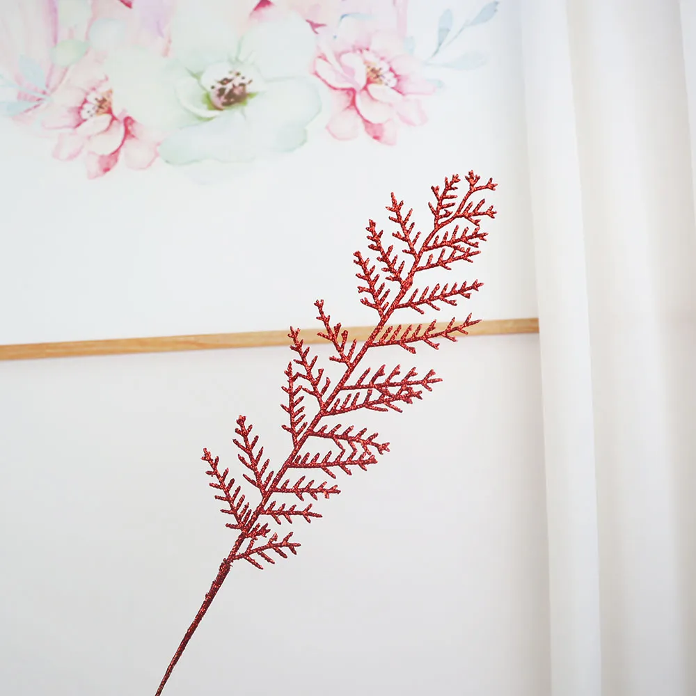 Julgrandekoration hänge, ihåliga blad, simulerade växtgrenar, juldekorationsscenlayout, grossist av tillverkare