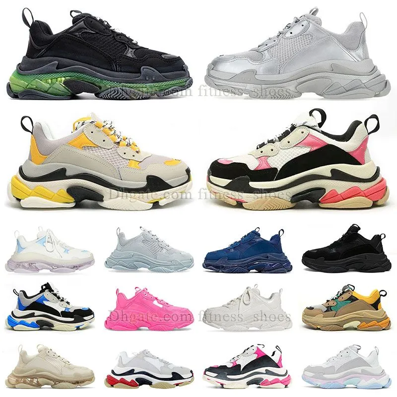 Balencigaly Triple S des Chaussures Luxe Casual Shoes Chunky Sneakers Man Women Mens Platform Designer Black White Red Blue Runner Shoes Flat Multi-Color Trainers