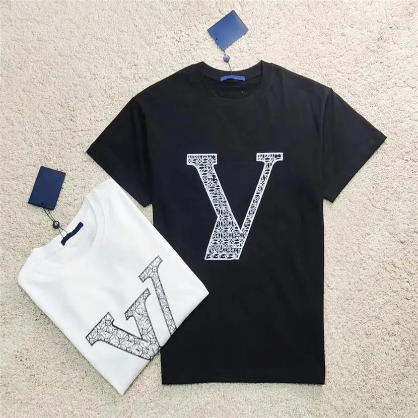 Official website Designer Summer Mens Designer T Shirt Casual Man Womens Tees With Letters Print Short Sleeves Top Sell Luxury Men265B