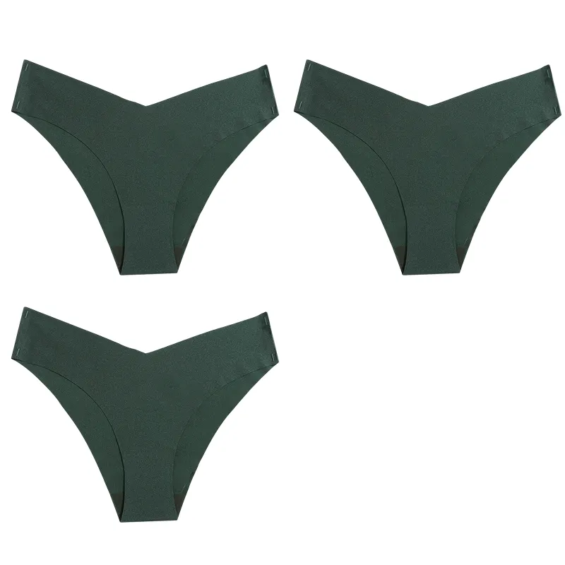 TrowBridge 10PCS/Set Women's Panties Solid Seamless Underwear Plus