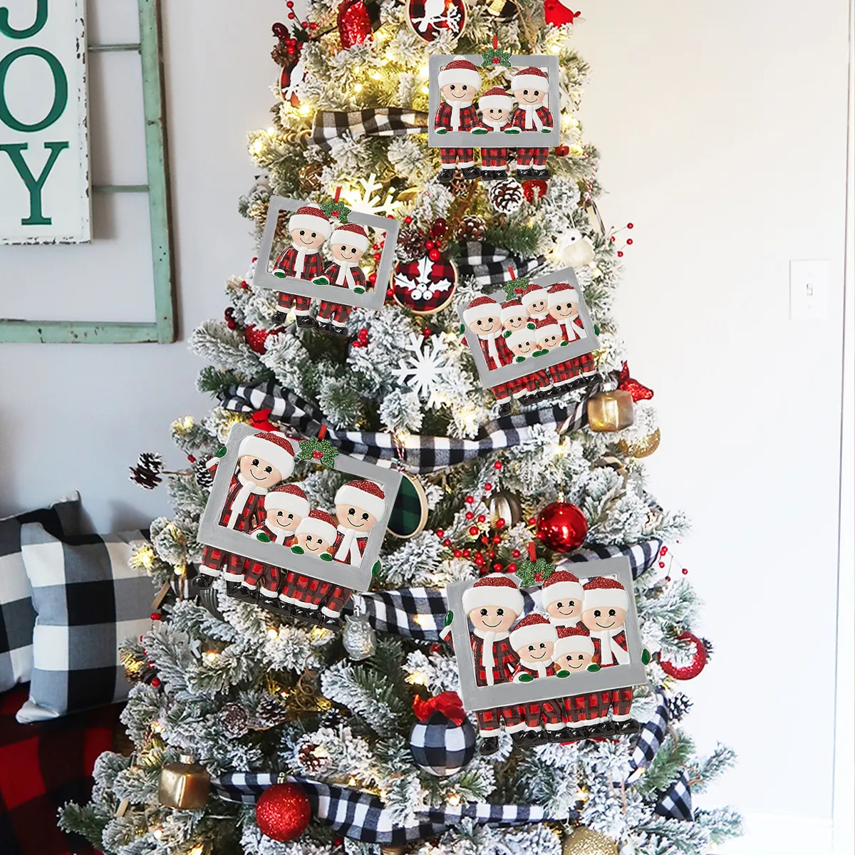 قلادة عيد الميلاد DIY DIRY TREE DECREATIONS عائلة شخصية للمنزل 2023 NAVIDAD Home Holid