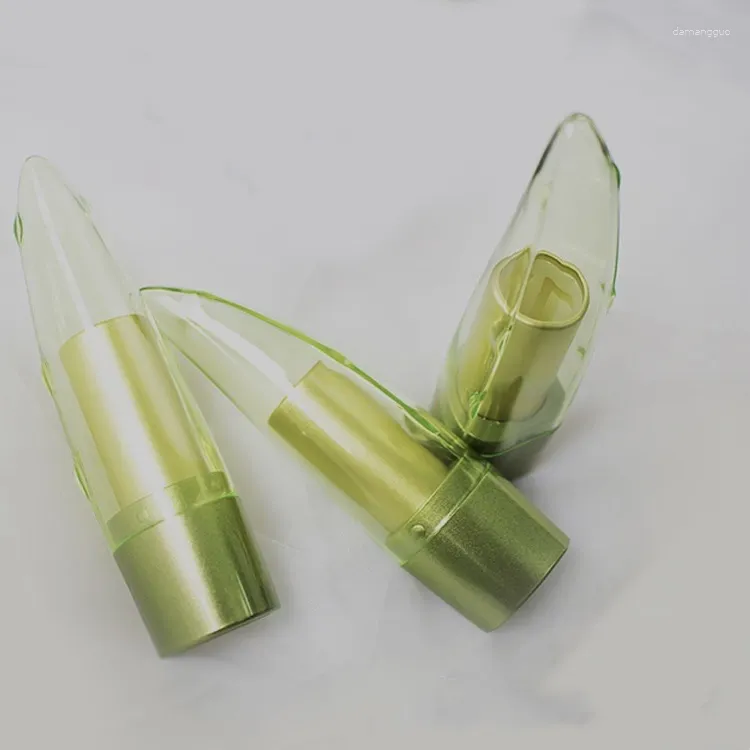 Storage Bottles Wholesale Cosmetic Containe30pcs 12.1mm Empty Lip Tubes Container Lipstick Fashion Cool Tube Green Color