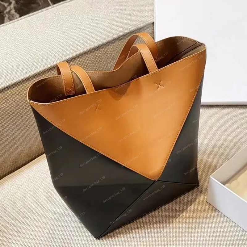 Bolso de diseñador Rompecabezas Bolso de mano plegable Hombres Bolsos cruzados Hombro Moda Cuero Gran capacidad Bolsos de mujer Cartera Origami Portátil y práctico