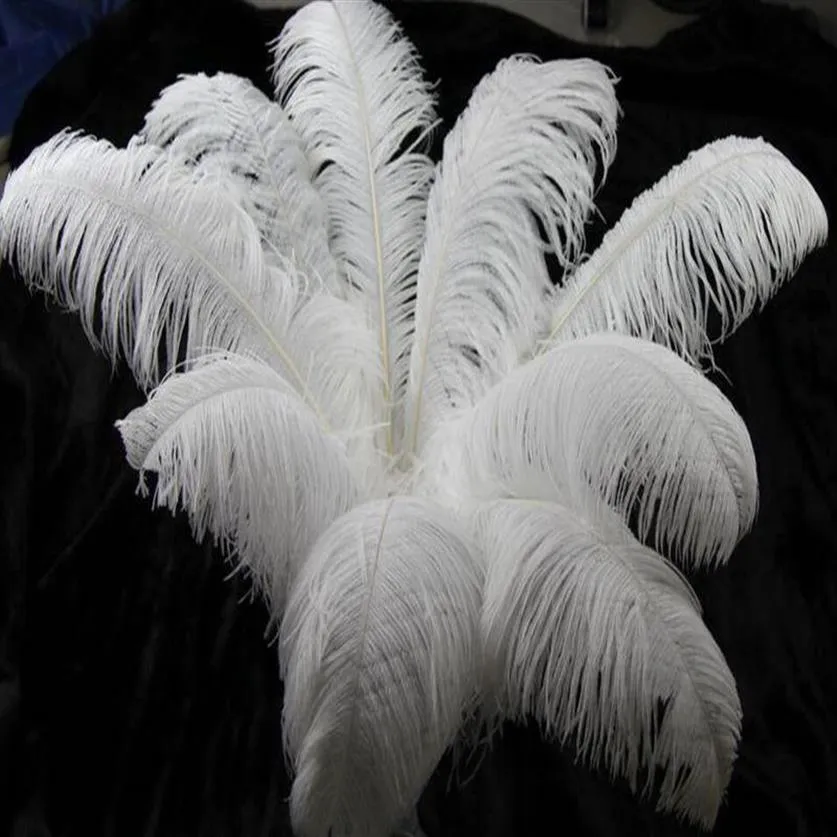 Belles plumes d'autruche 30-35cm, pour bricolage, fabrication artisanale de bijoux, accessoires de décoration de fête de mariage, décoration de mariage G1093196N