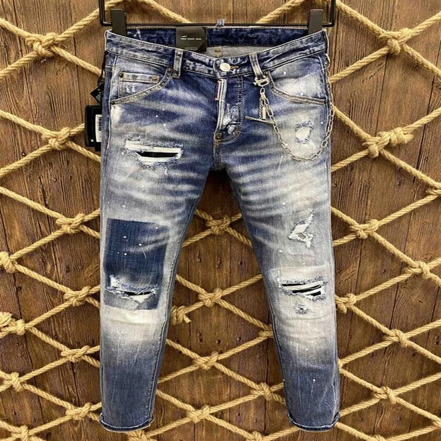 Mode italienne jeans décontractés pour hommes européens et américains lavage de haute qualité optimisation de la qualité de meulage à la main pure LA98302725