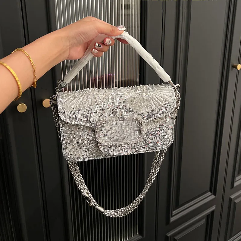 White Clutch Purses For Women Woven Bag CHUNLI Clutch Purses For